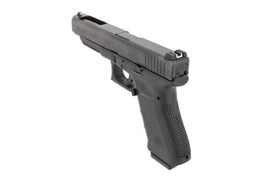 Glock 34 9mm pistol gen3 features an adjustable rear sight